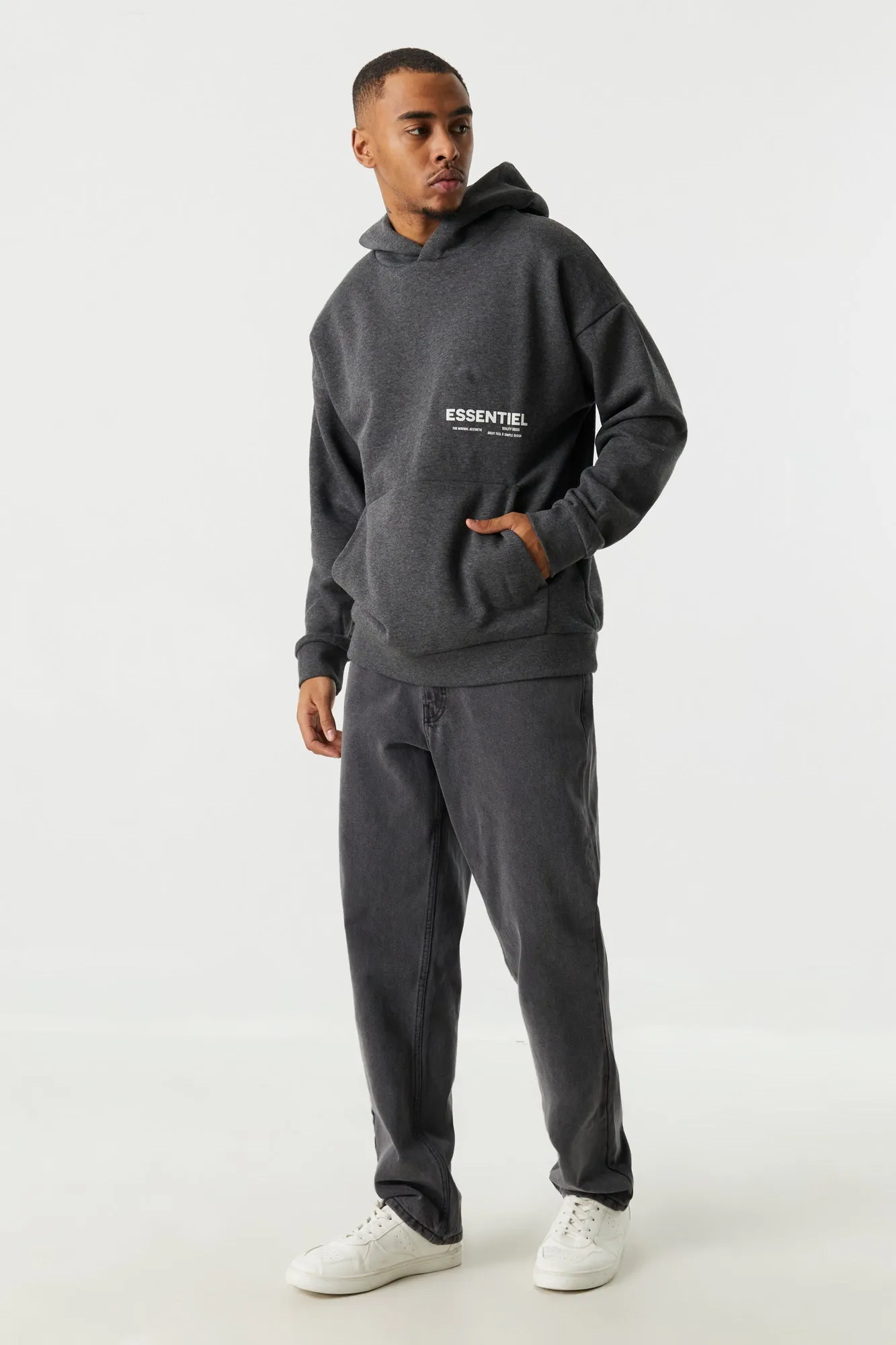 Essential Graphic Resort Fleece Hoodie sold by Urban Planet product image thumbnail 3