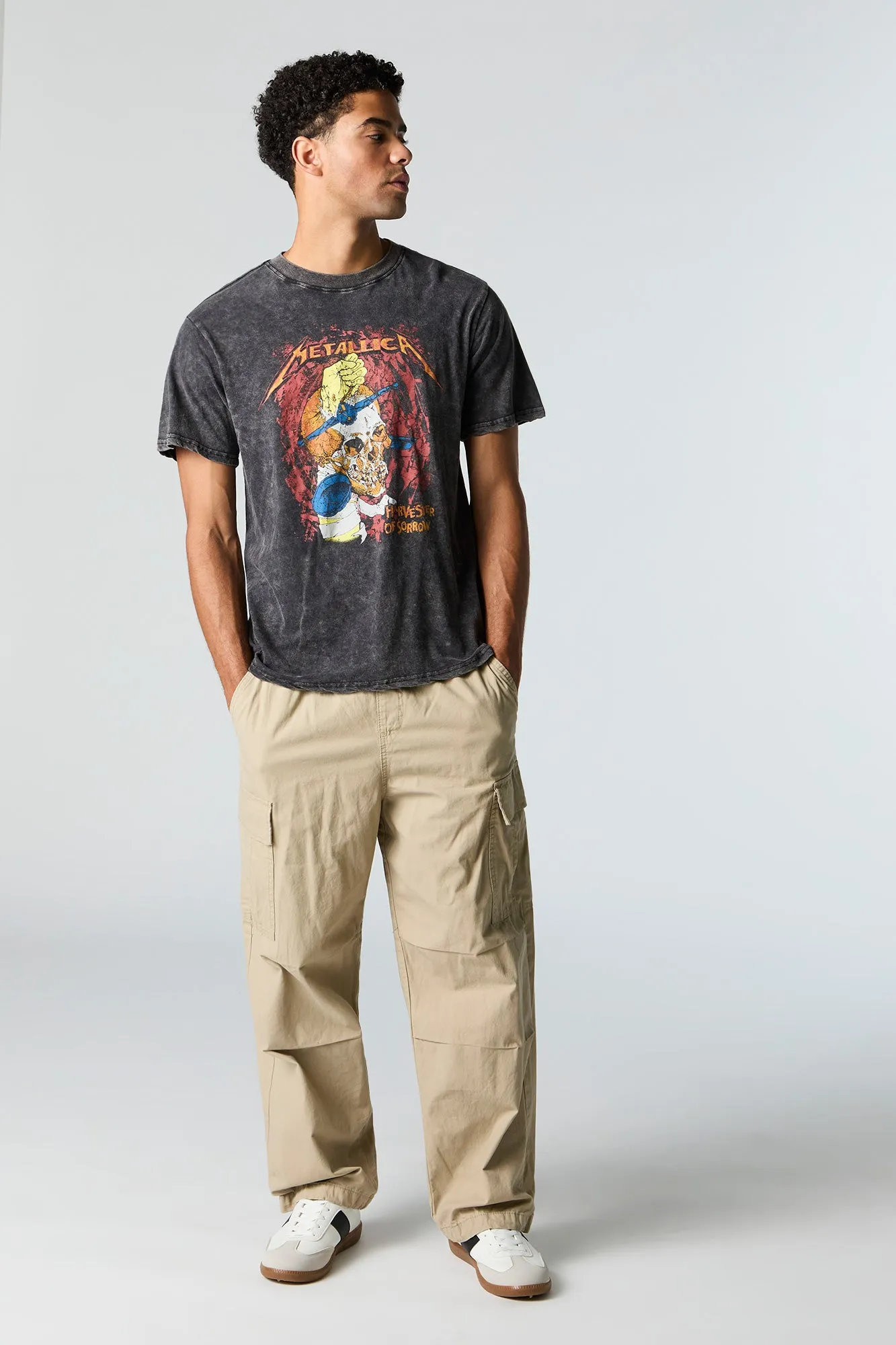 T-shirt délavé à imprimé Metallica sold by Urban Planet product image thumbnail 2