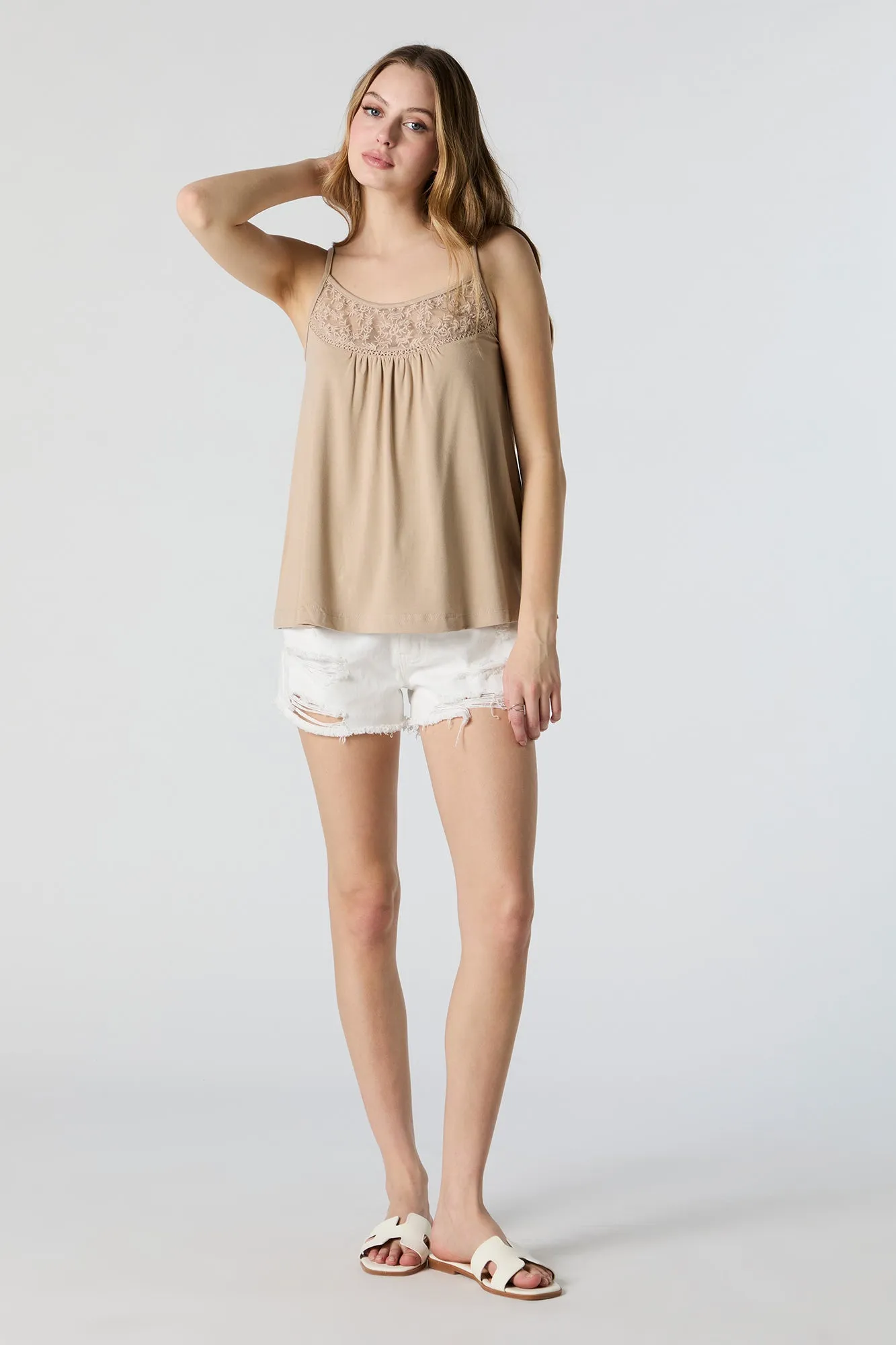 Lace Trim Tank Top sold by Urban Planet product image thumbnail 3