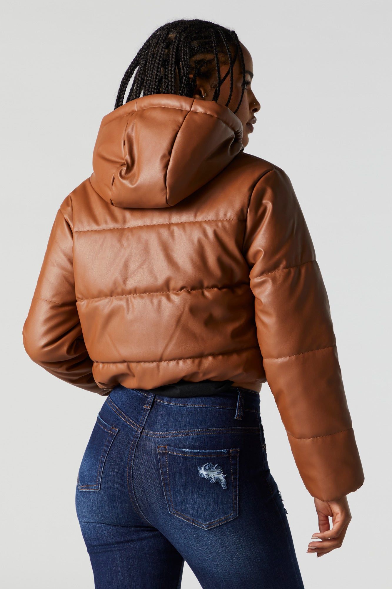 Blouson bouffant en similicuir sold by Urban Planet product image thumbnail 5