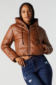 Blouson bouffant en similicuir sold by Urban Planet
