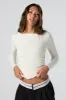 Haut en tricot côtelé à manches longues avec col montant sold by Urban Planet
