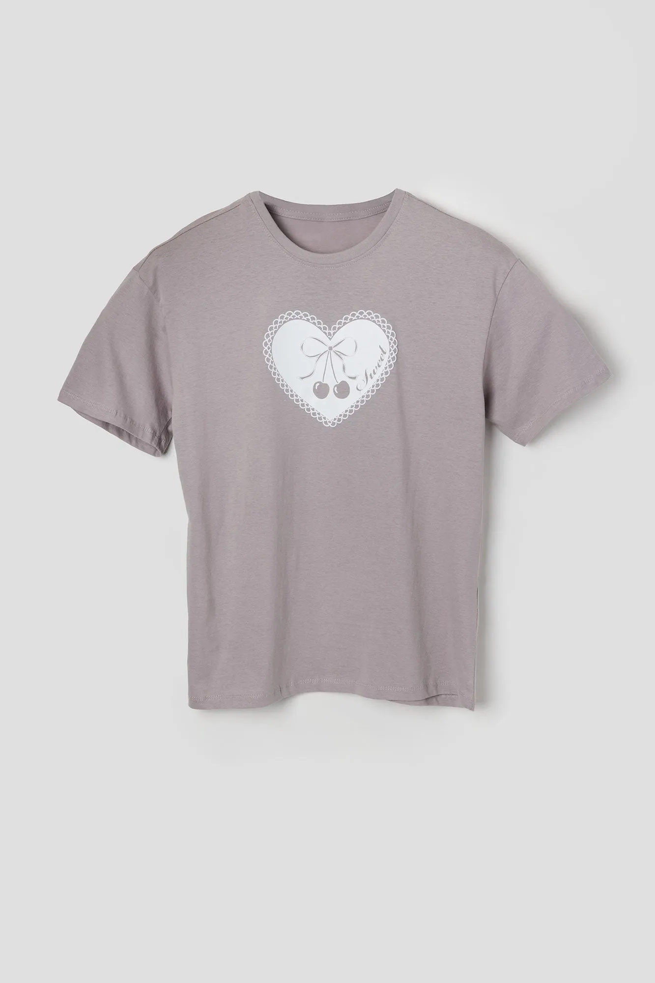 Sweet Cherries Graphic Boyfriend T-Shirt sold by Urban Planet product image thumbnail 4