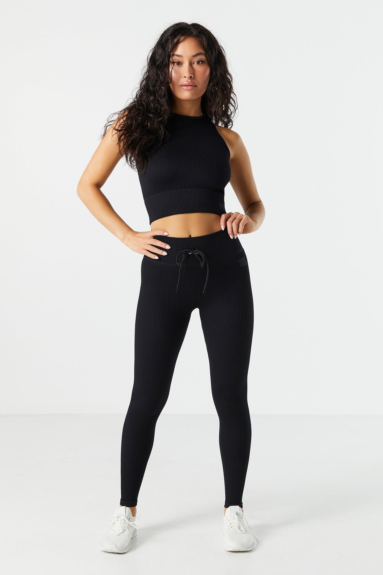Legging avec attache Sommer Ray Active côtelé sans couture sold by Urban Planet