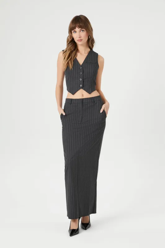 Jupe maxi à fines rayures sold by Urban Planet