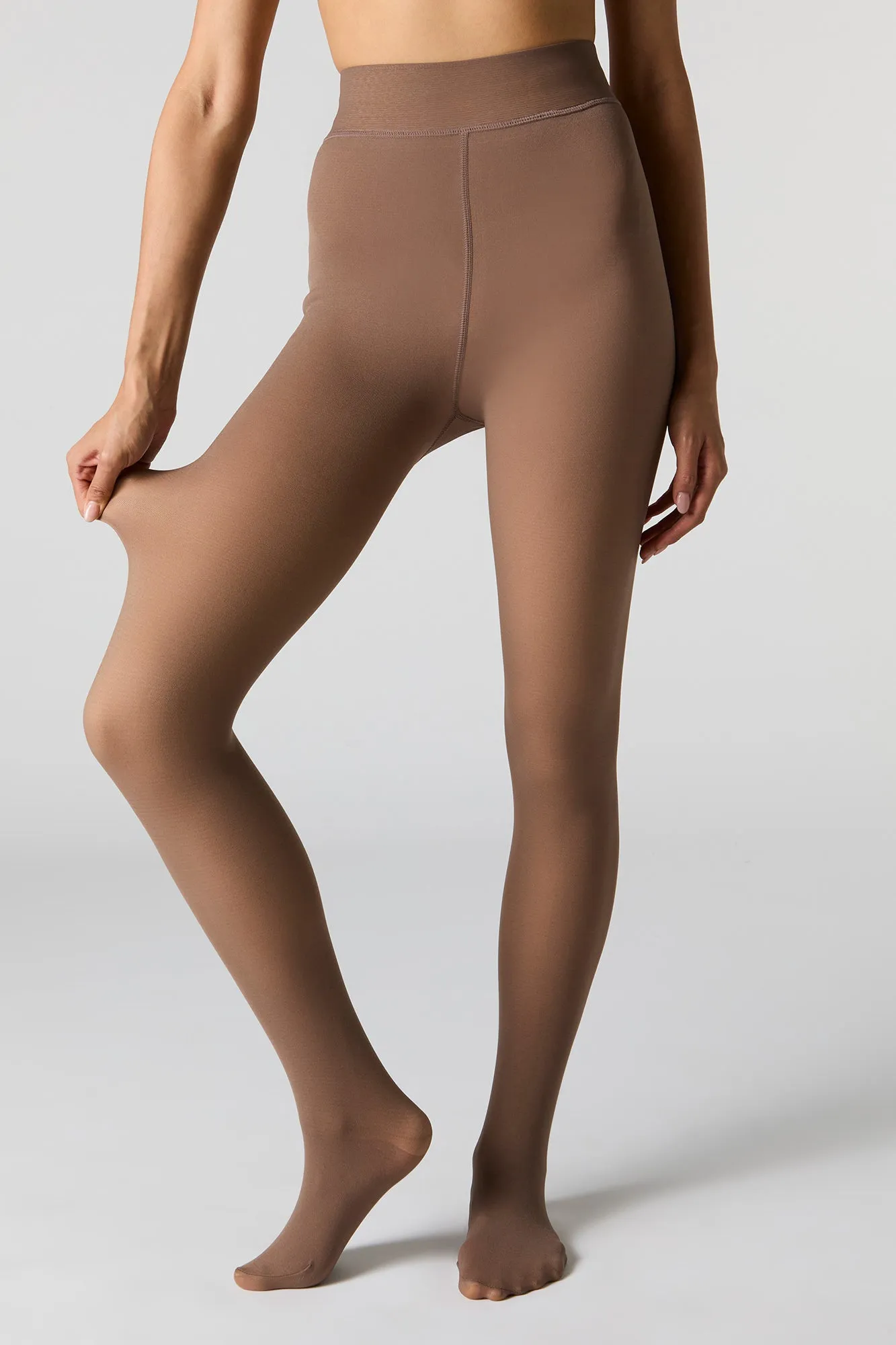 Collants doublés de molleton avec apparence diaphane sold by Urban Planet