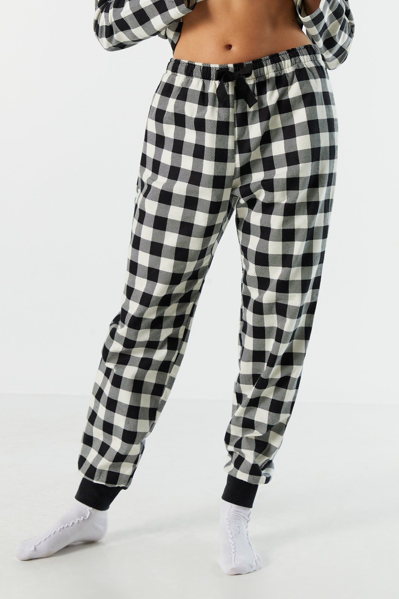 Printed Flannel Pajama Jogger sold by Urban Planet product image thumbnail 2