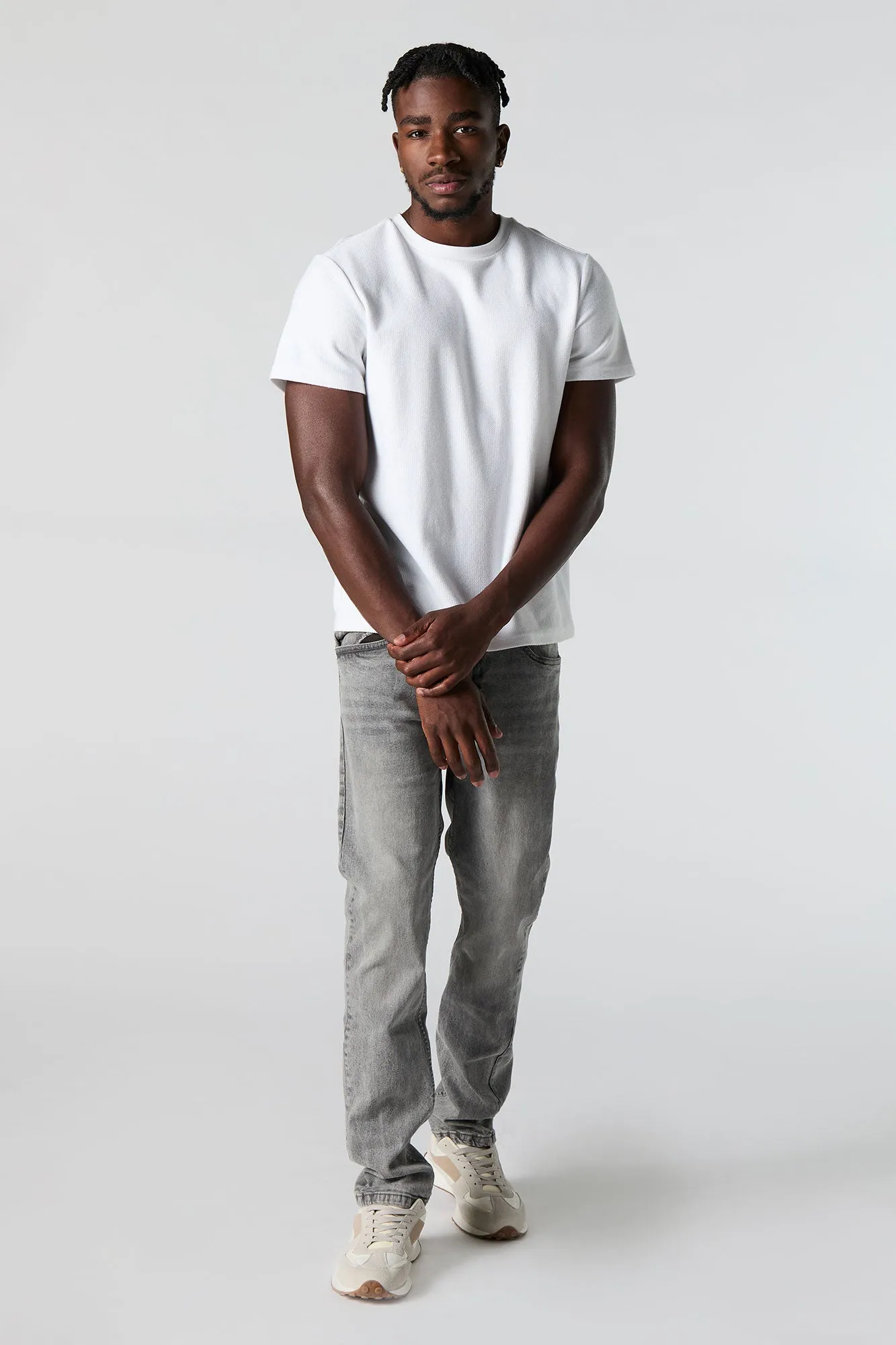 Grey Wash Straight Leg Jean sold by Urban Planet product image thumbnail 2