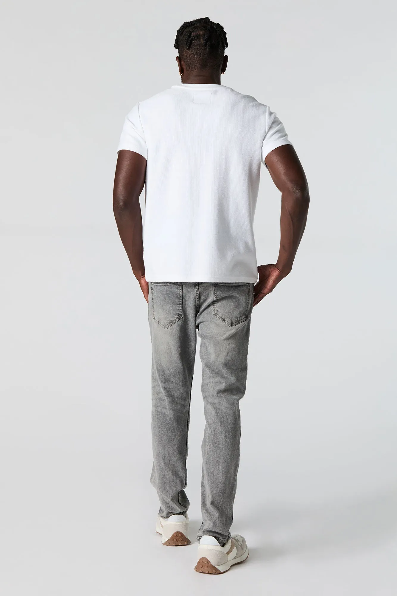 Grey Wash Straight Leg Jean sold by Urban Planet product image thumbnail 3