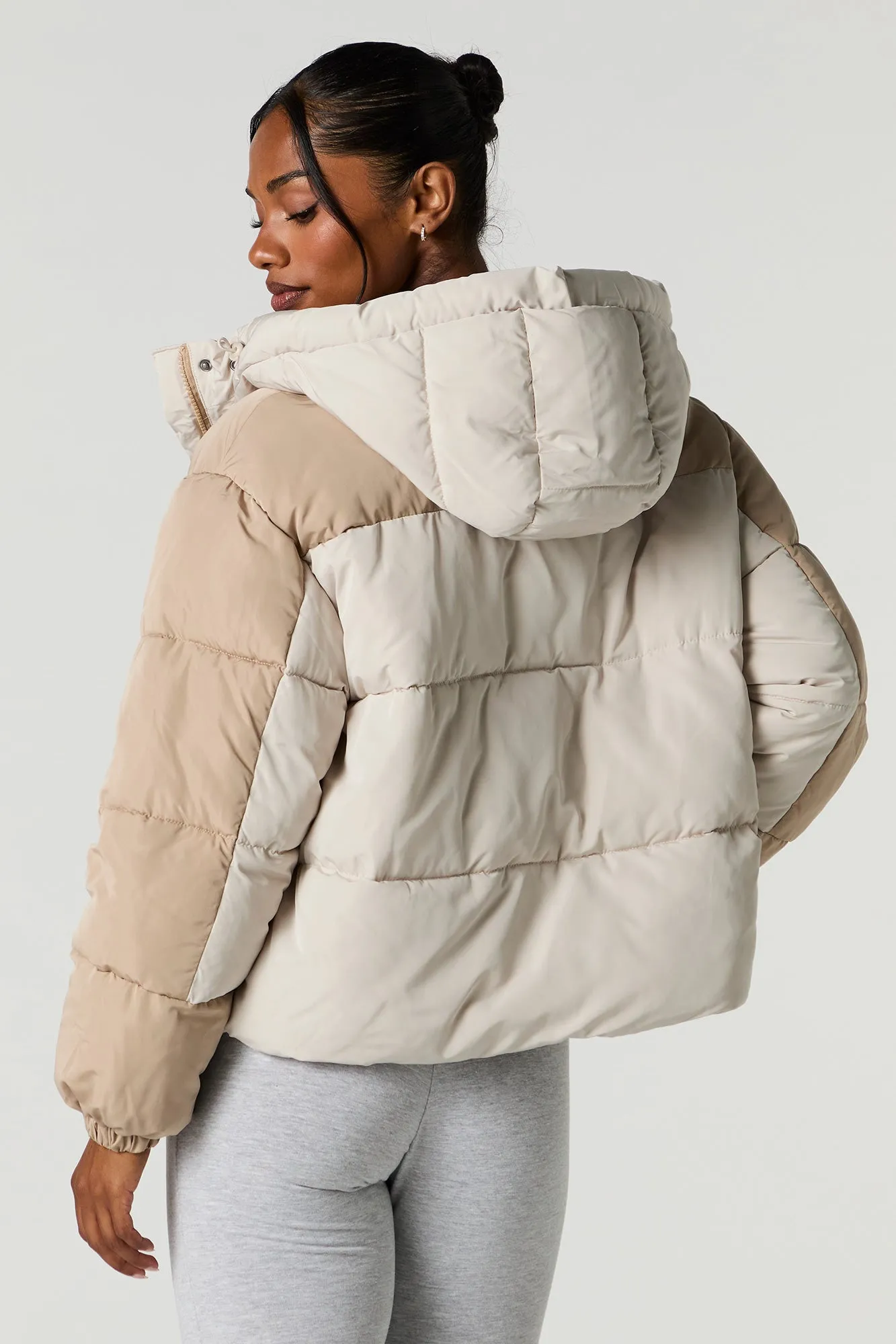 Colourblock Puffer Jacket sold by Urban Planet product image thumbnail 2