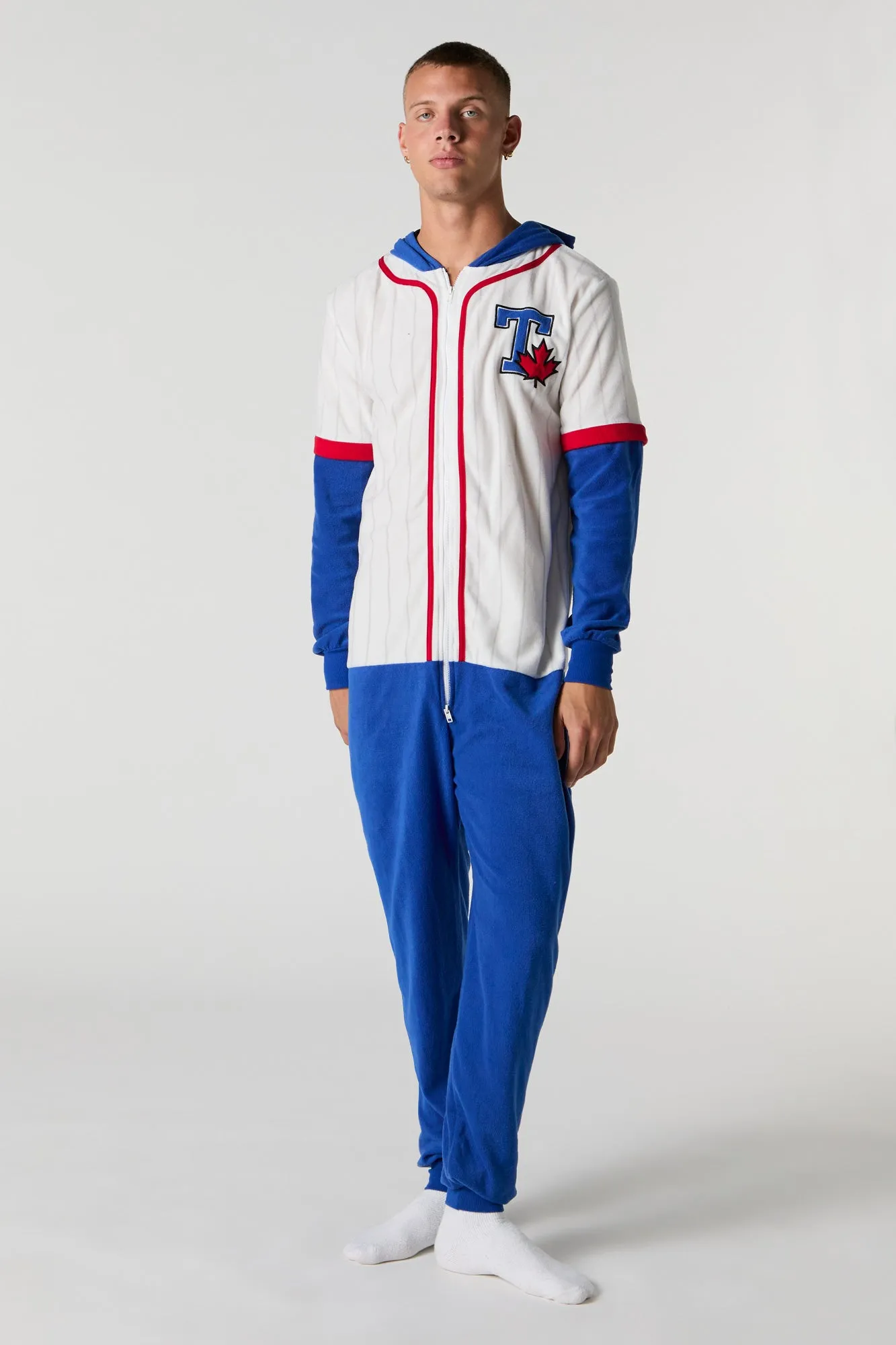 3D Toronto Blue Jay Plush Onesie sold by Urban Planet