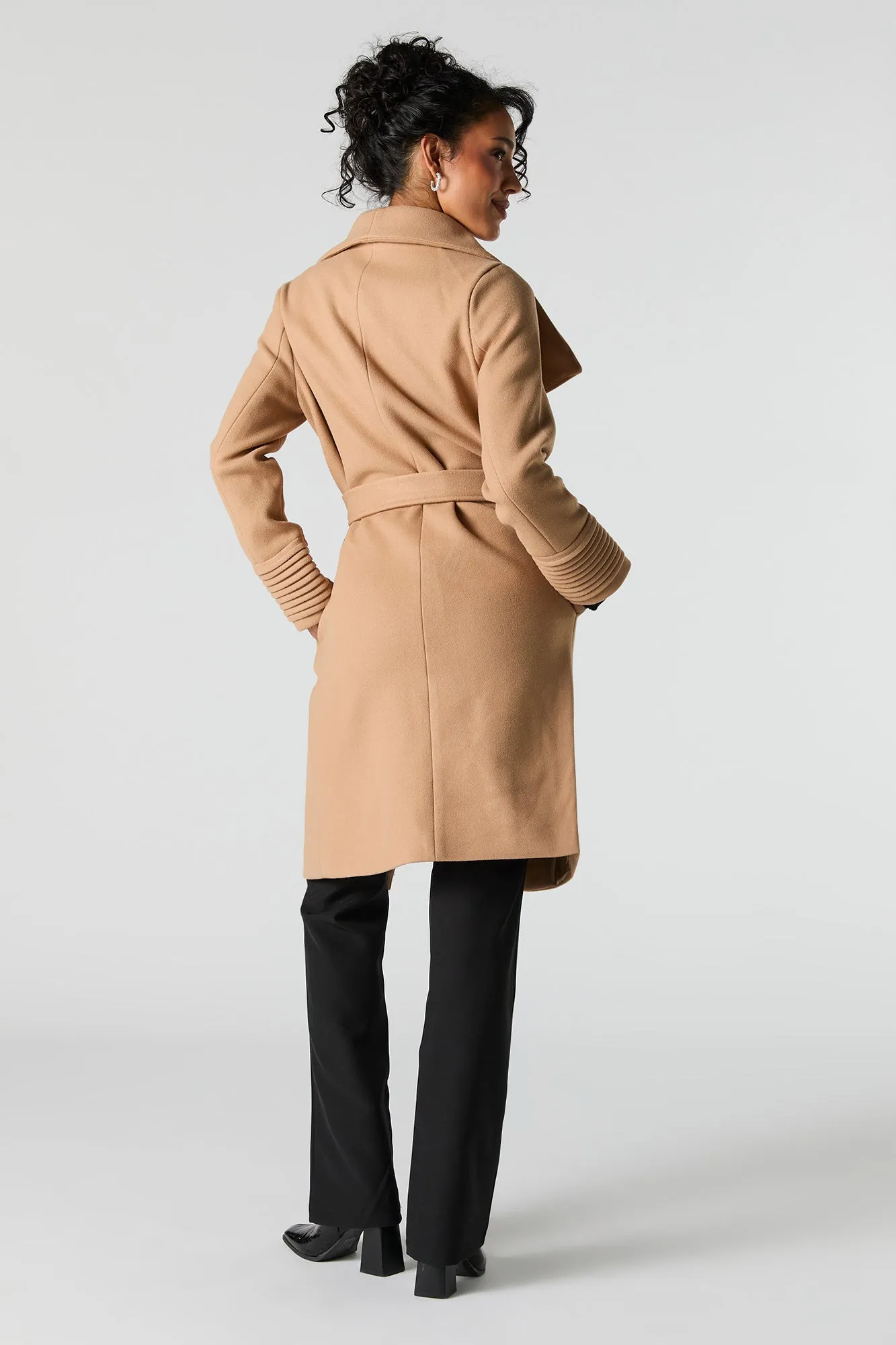 Belted Waterfall Jacket sold by Urban Planet product image thumbnail 3