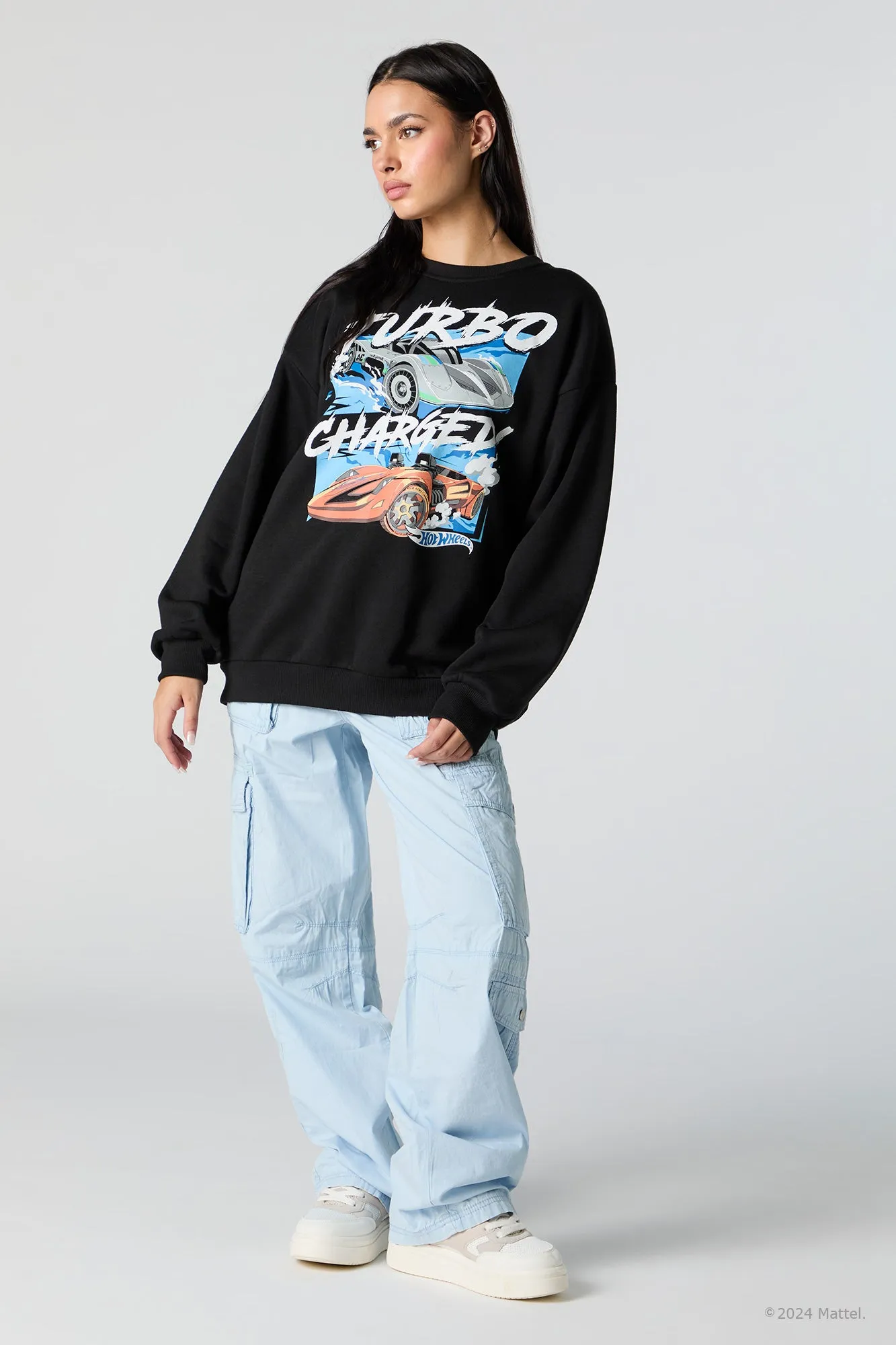 Hot Wheels™ Turbo Charged Graphic Fleece Sweatshirt sold by Urban Planet product image thumbnail 3
