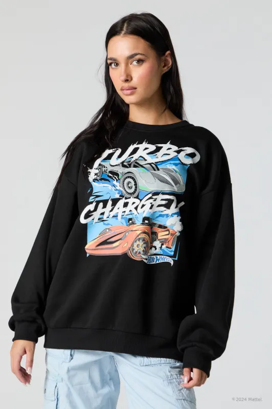 Hot Wheels™ Turbo Charged Graphic Fleece Sweatshirt sold by Urban Planet