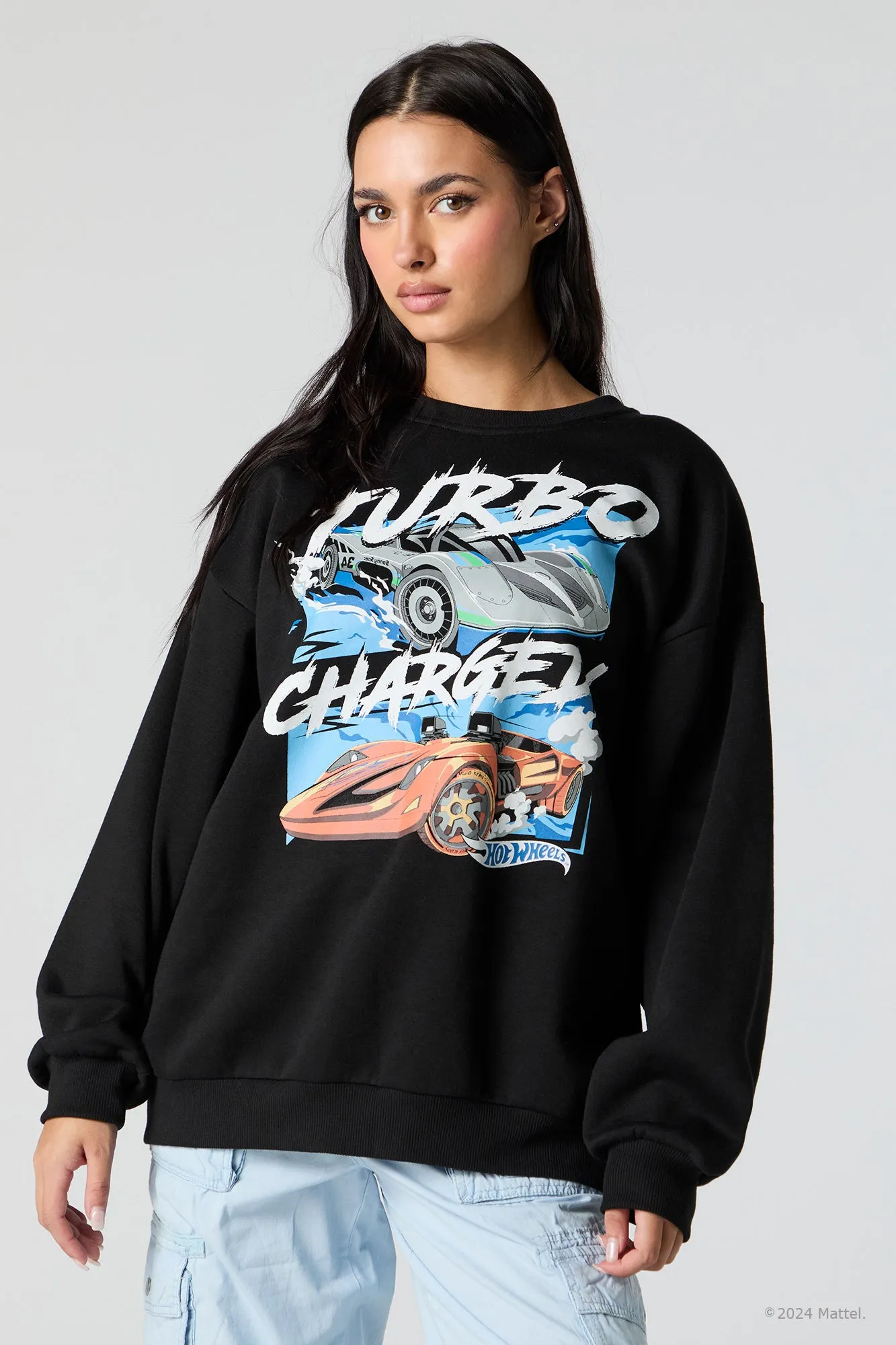 Hot Wheels™ Turbo Charged Graphic Fleece Sweatshirt sold by Urban Planet