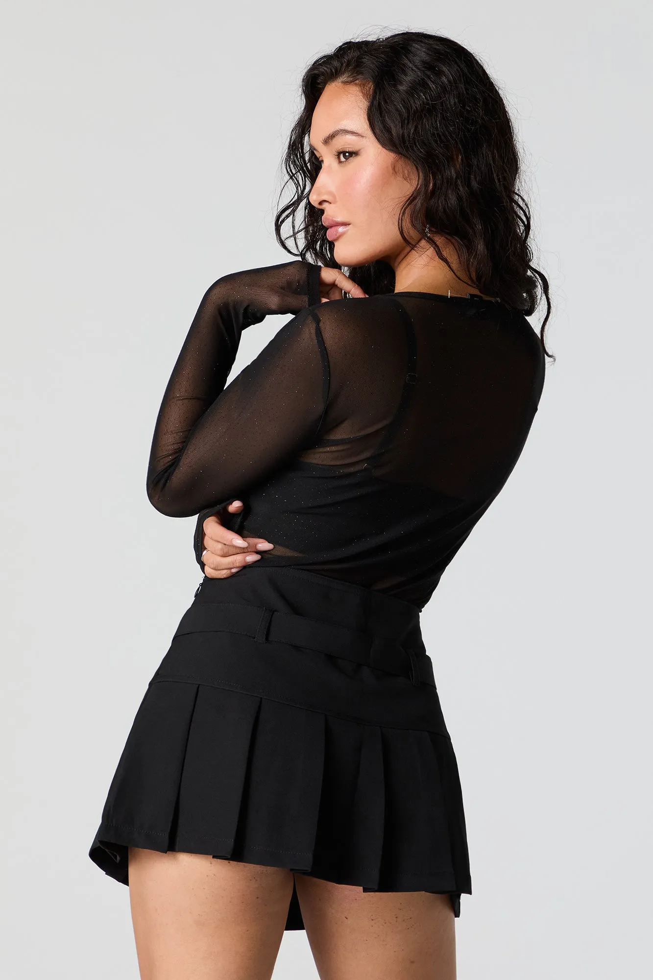 Mesh Long Sleeve Bodysuit sold by Urban Planet product image thumbnail 4