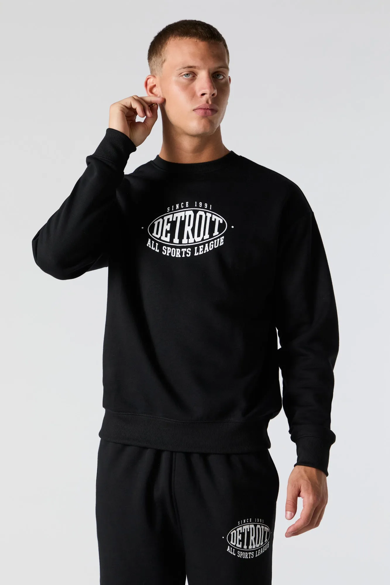 Destination Graphic Fleece Sweatshirt sold by Urban Planet product image thumbnail 4
