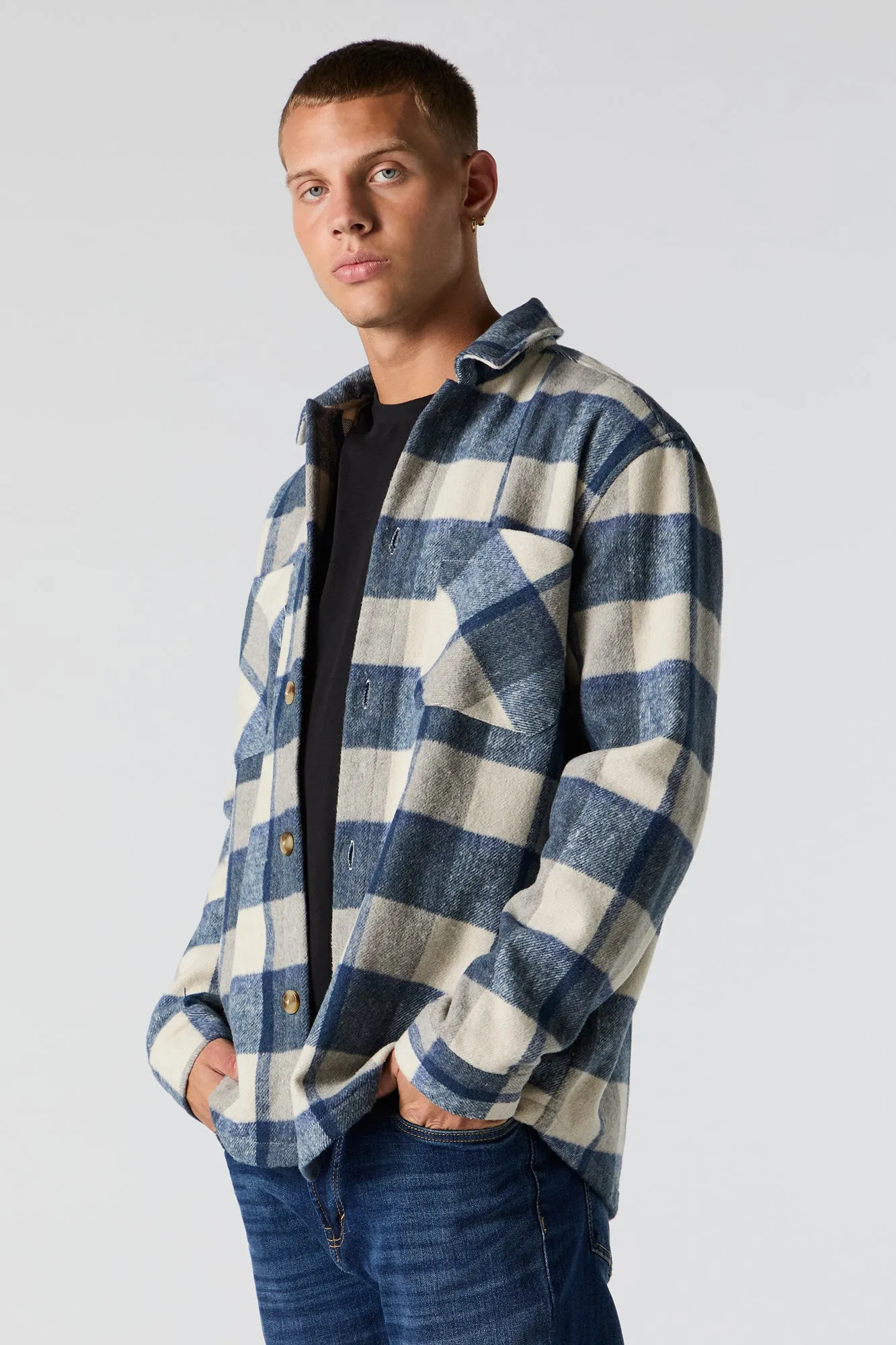 Plaid Shacket sold by Urban Planet