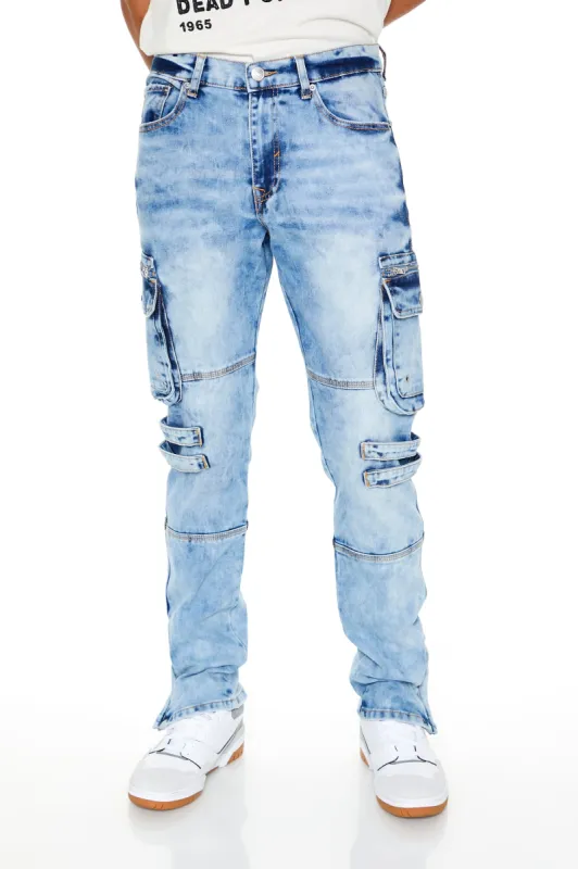 Slim Fit Utility Cargo Jean sold by Urban Planet