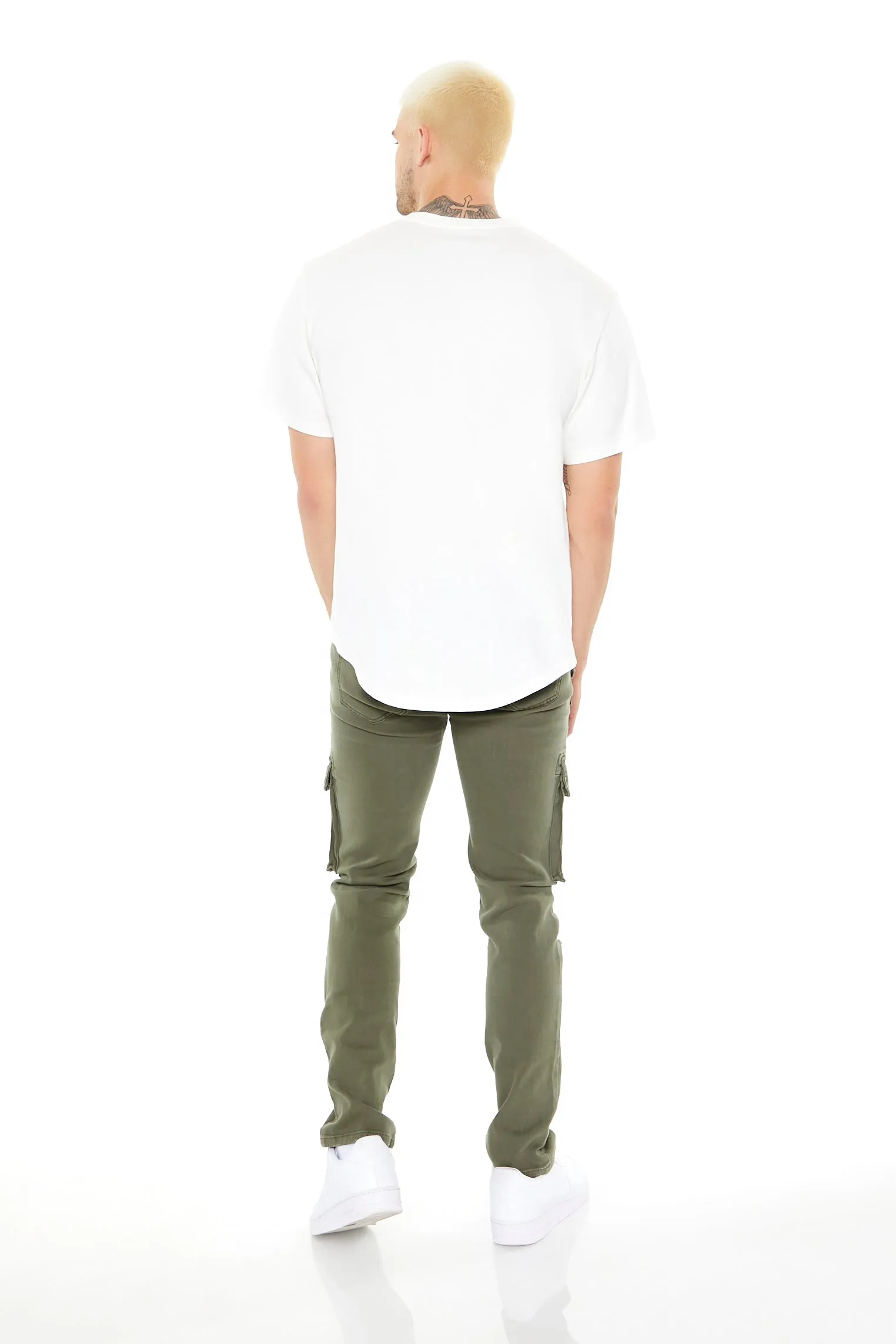 Mid Rise Distressed Slim Cargo Jean sold by Urban Planet product image thumbnail 3