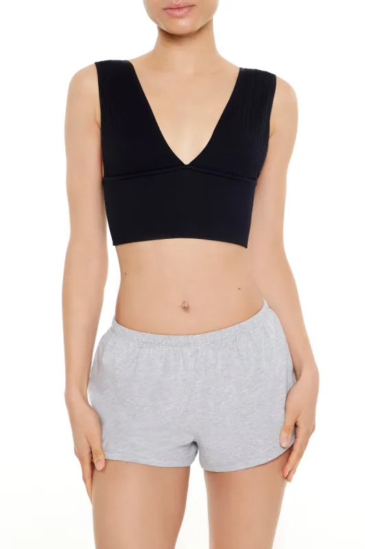 Seamless V-Neck Longline Bralette sold by Urban Planet