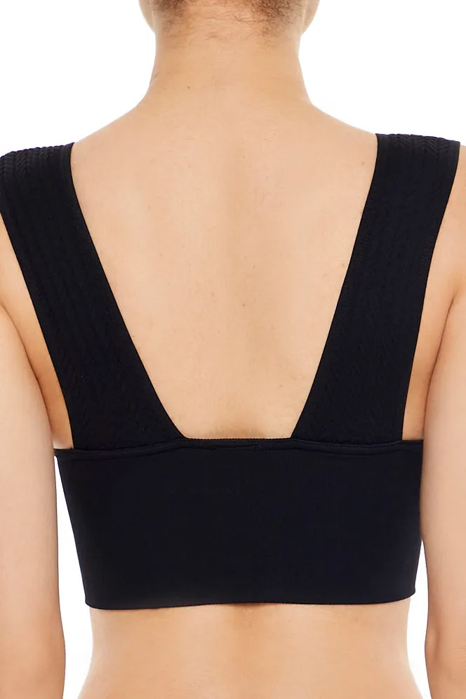 Seamless V-Neck Longline Bralette sold by Urban Planet product image thumbnail 3