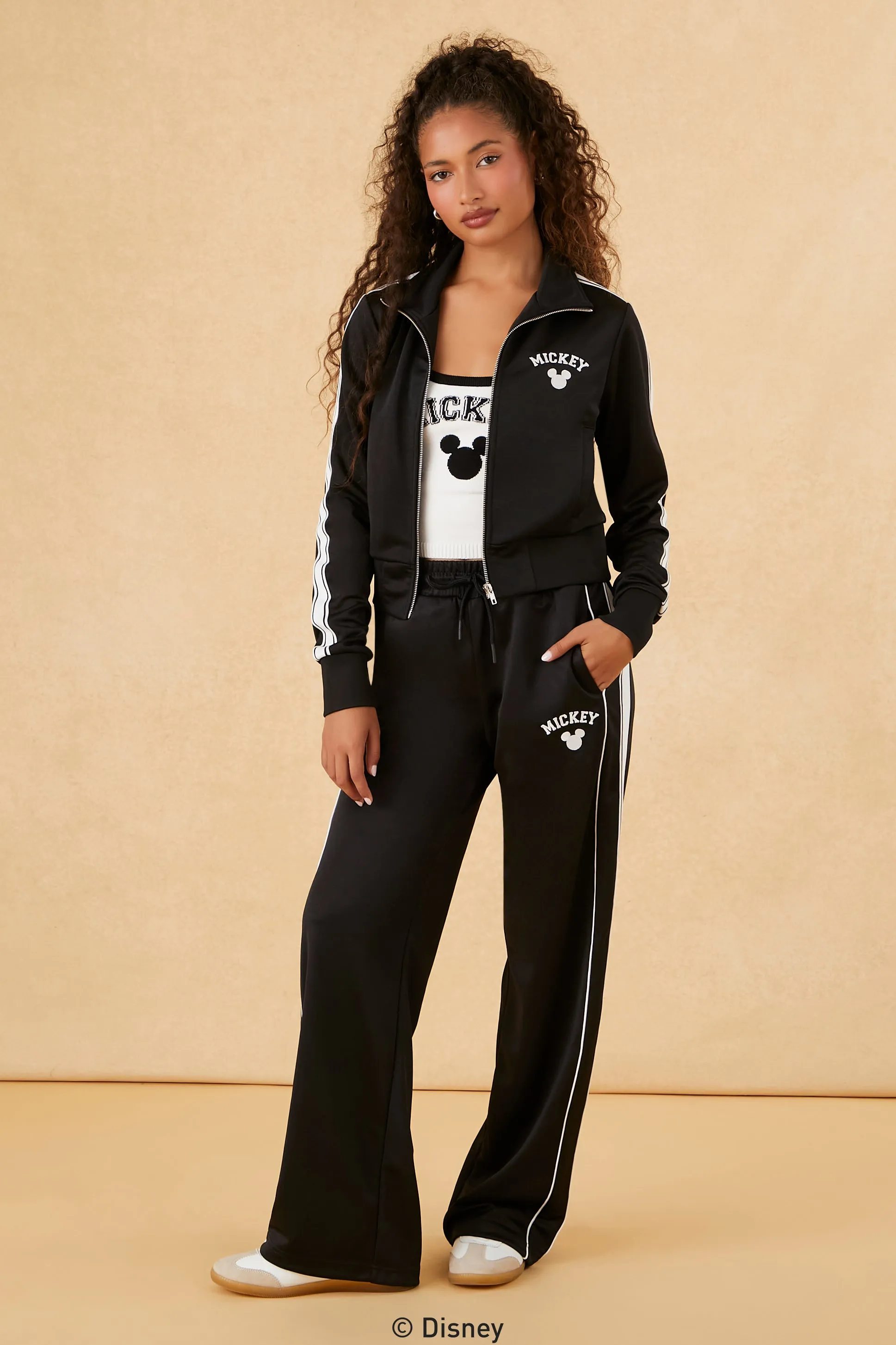 Pantalon à imprimé Disney Mickey Mouse avec taille coulissante sold by Urban Planet