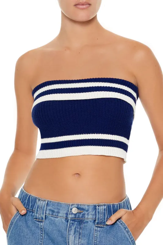 Haut tubulaire en tricot rayé sold by Urban Planet