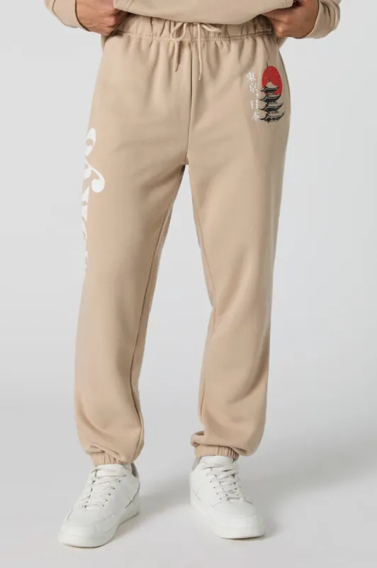 Tokyo Graphic Fleece Jogger sold by Urban Planet