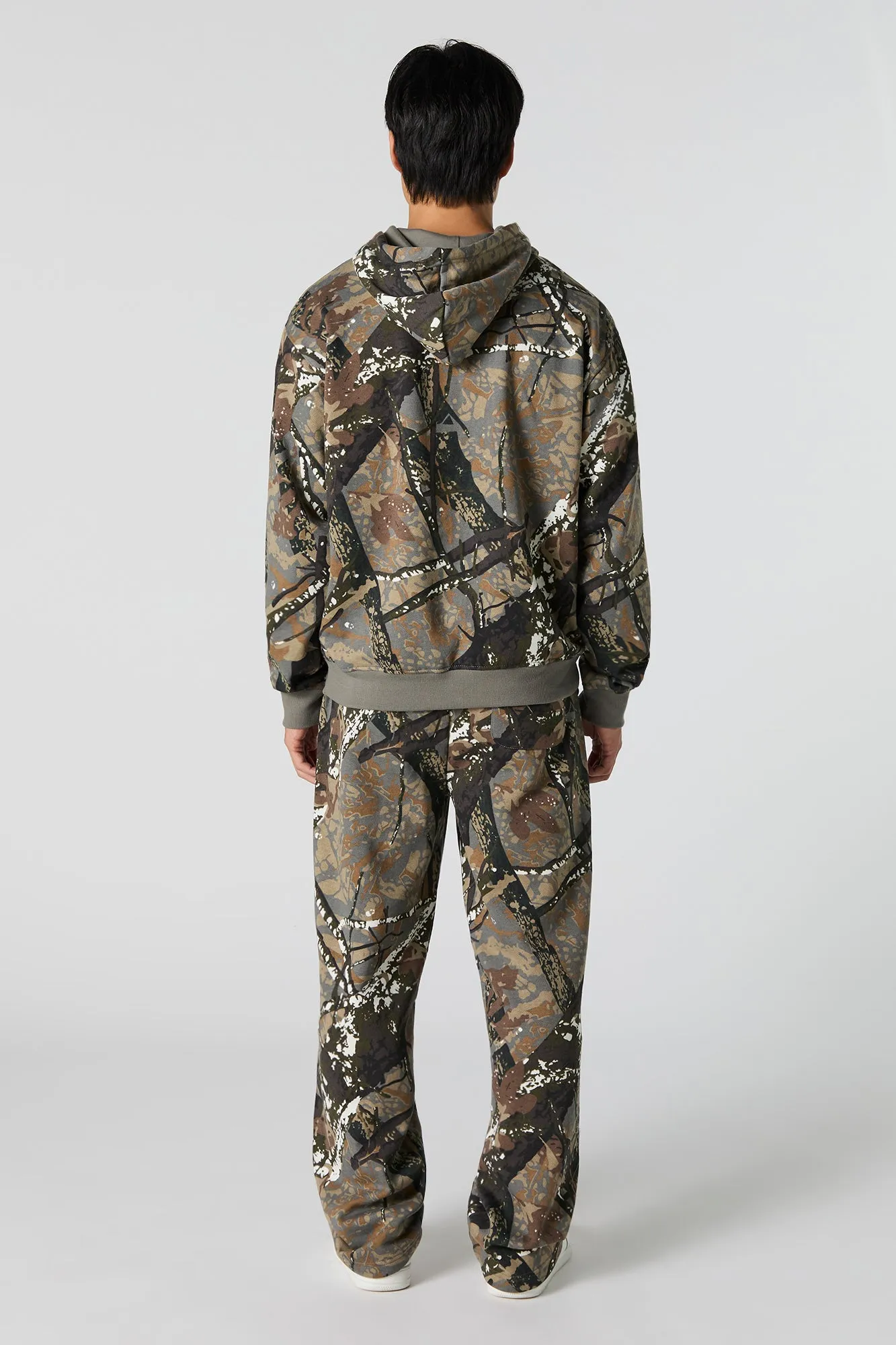Forest Camo Print Fleece Sweatpant sold by Urban Planet product image thumbnail 3