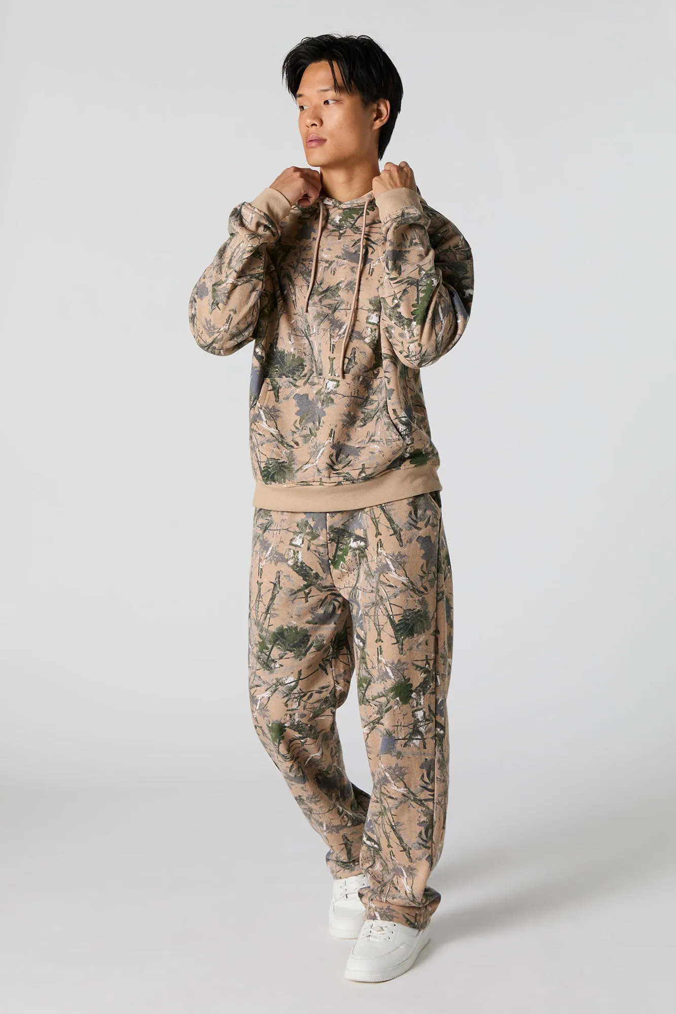 Forest Camo Print Fleece Sweatpant sold by Urban Planet product image thumbnail 5