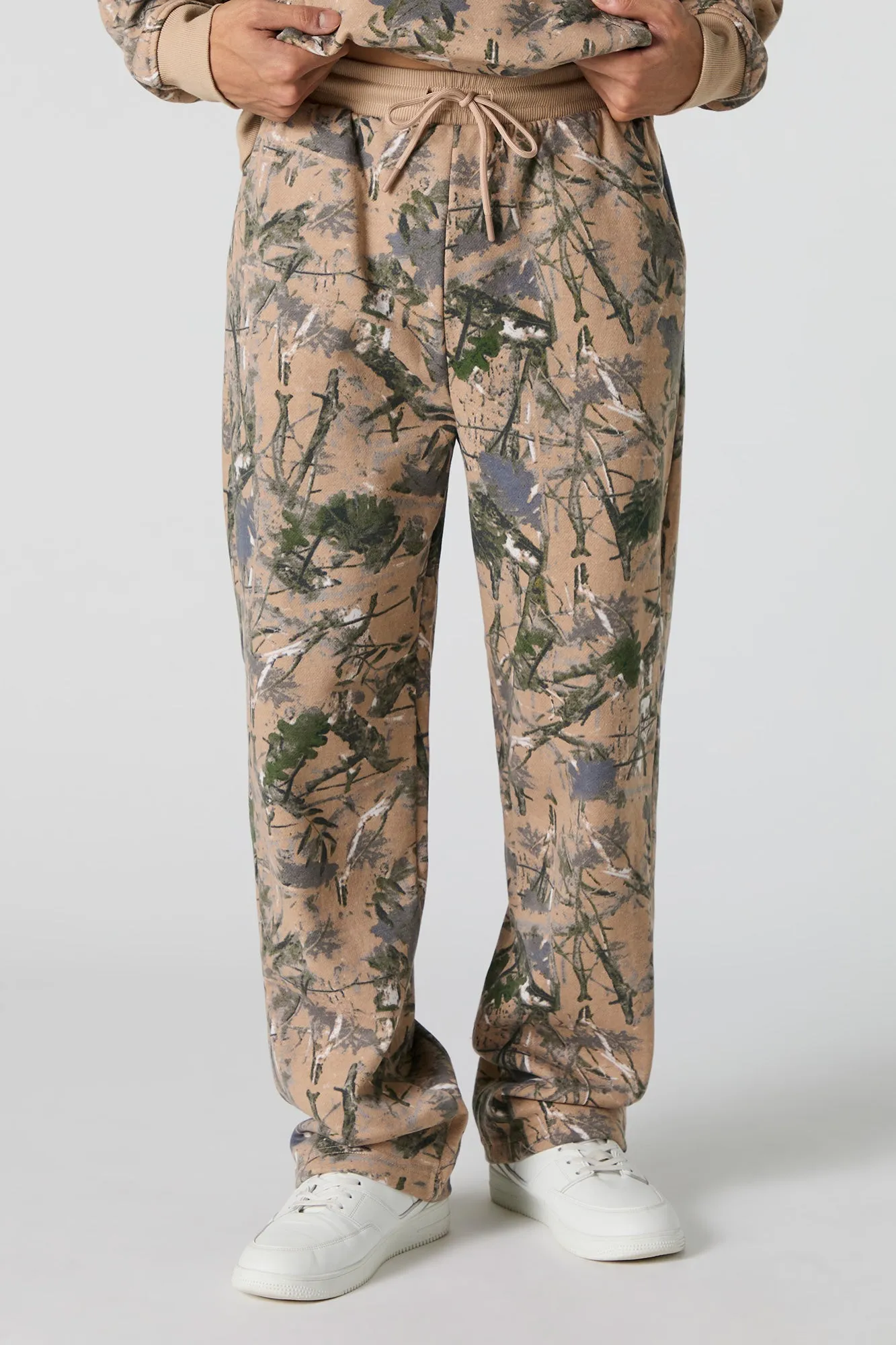 Forest Camo Print Fleece Sweatpant sold by Urban Planet product image thumbnail 4