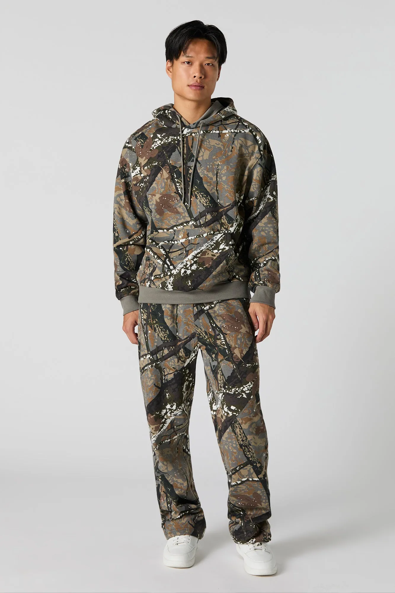 Forest Camo Print Fleece Sweatpant sold by Urban Planet product image thumbnail 2