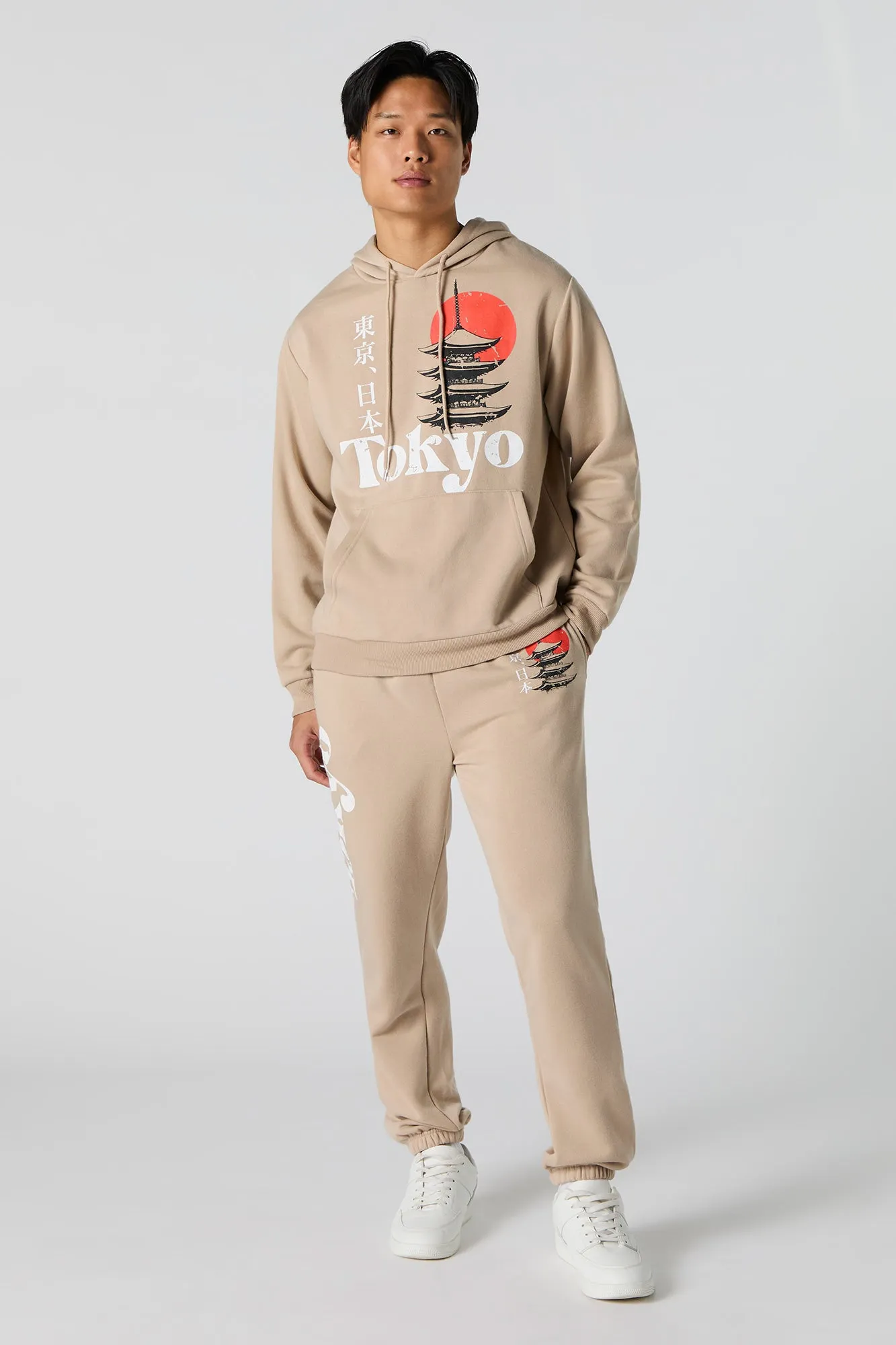 Haut à capuchon en molleton avec imprimé Tokyo sold by Urban Planet product image thumbnail 3