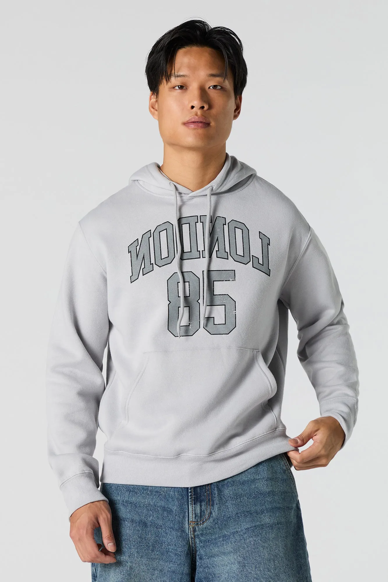 City Graphic Fleece Hoodie sold by Urban Planet