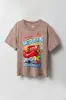 T-shirt de coupe garçonne délavé à imprimé Lightning McQueen sold by Urban Planet