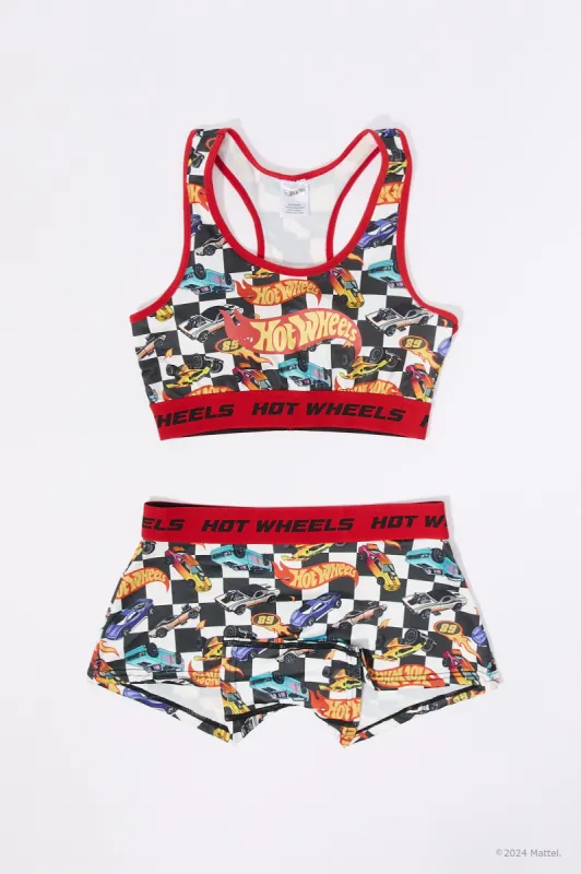 Hot Wheels™ Sports Bra and Boy Short 2-Piece Set made by Stitches