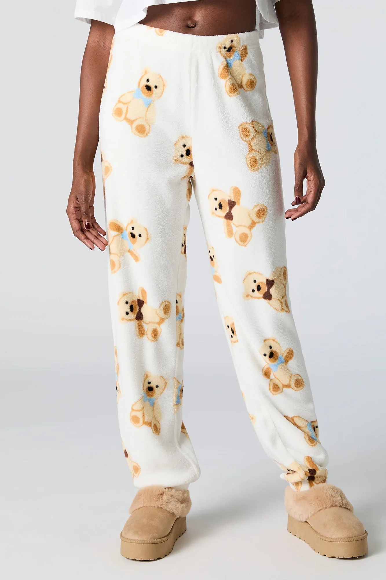 Printed Plush Pajama Pant sold by Urban Planet product image thumbnail 2