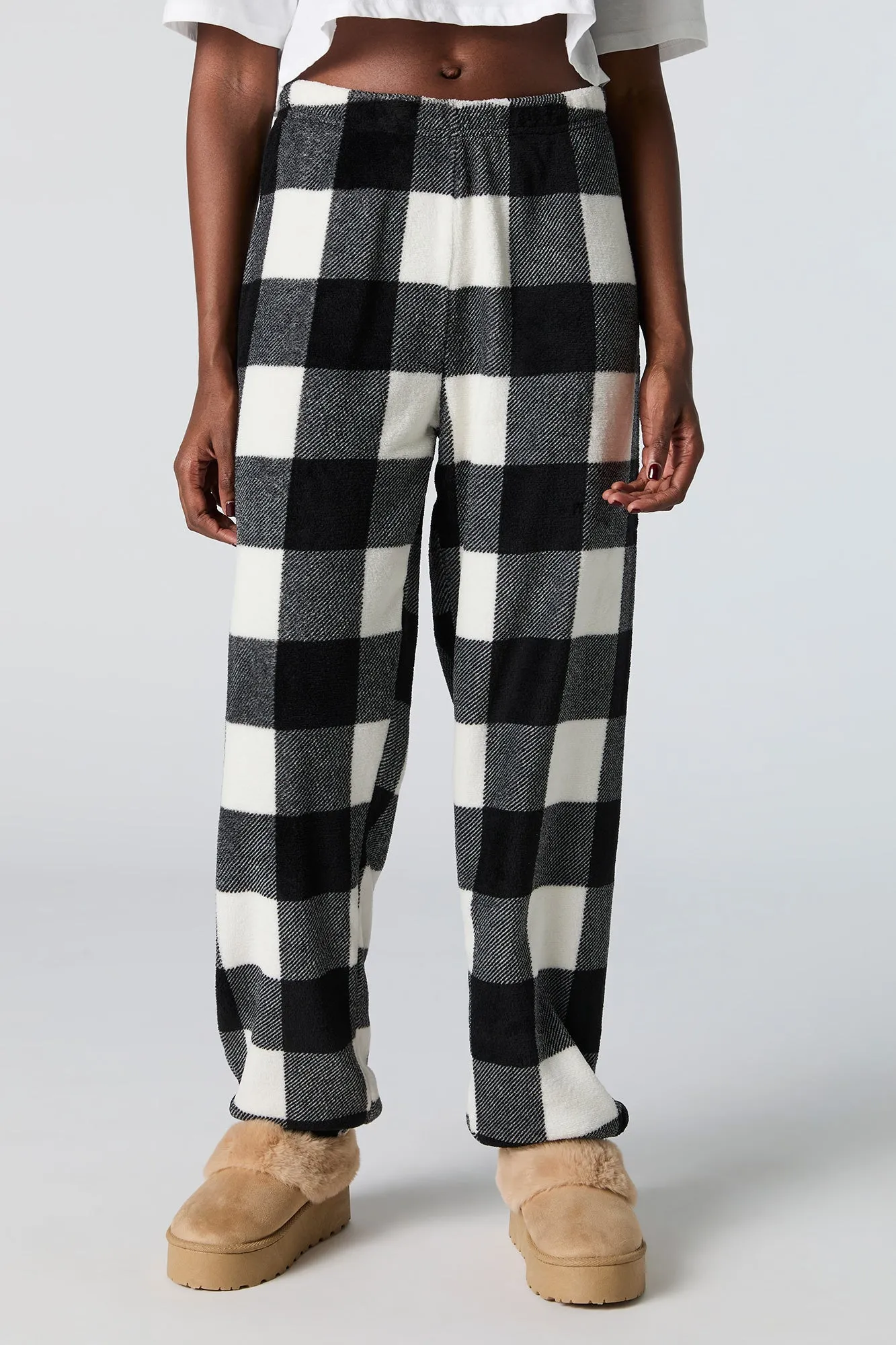 Printed Plush Pajama Pant sold by Urban Planet product image thumbnail 5