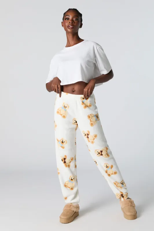 Pantalon de pyjama imprimé en peluche sold by Urban Planet