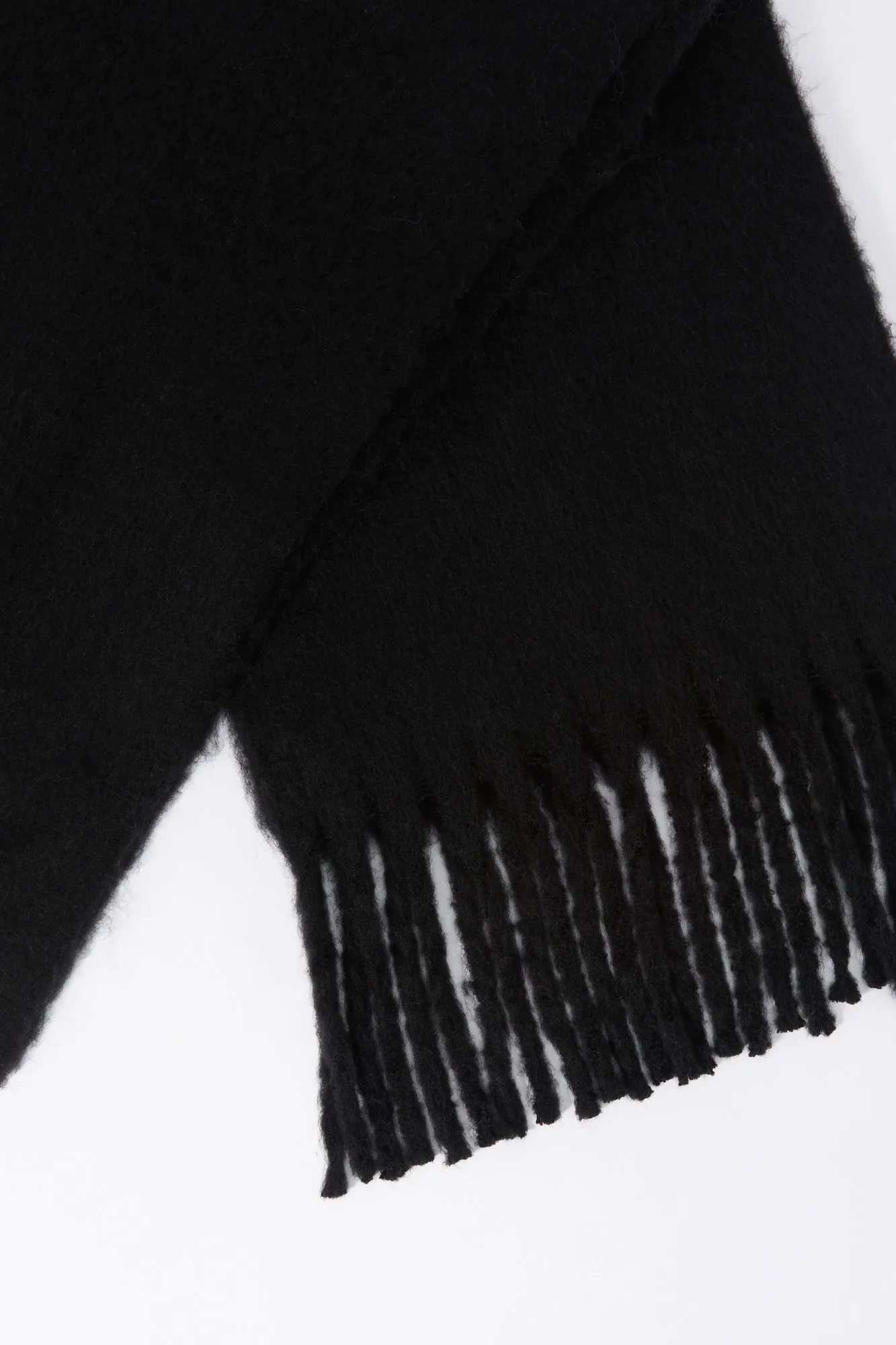 Oversized Chunky Knit Fringe Scarf sold by Urban Planet product image thumbnail 2