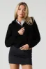 Quarter Zip Mock Neck Sweater sold by Urban Planet