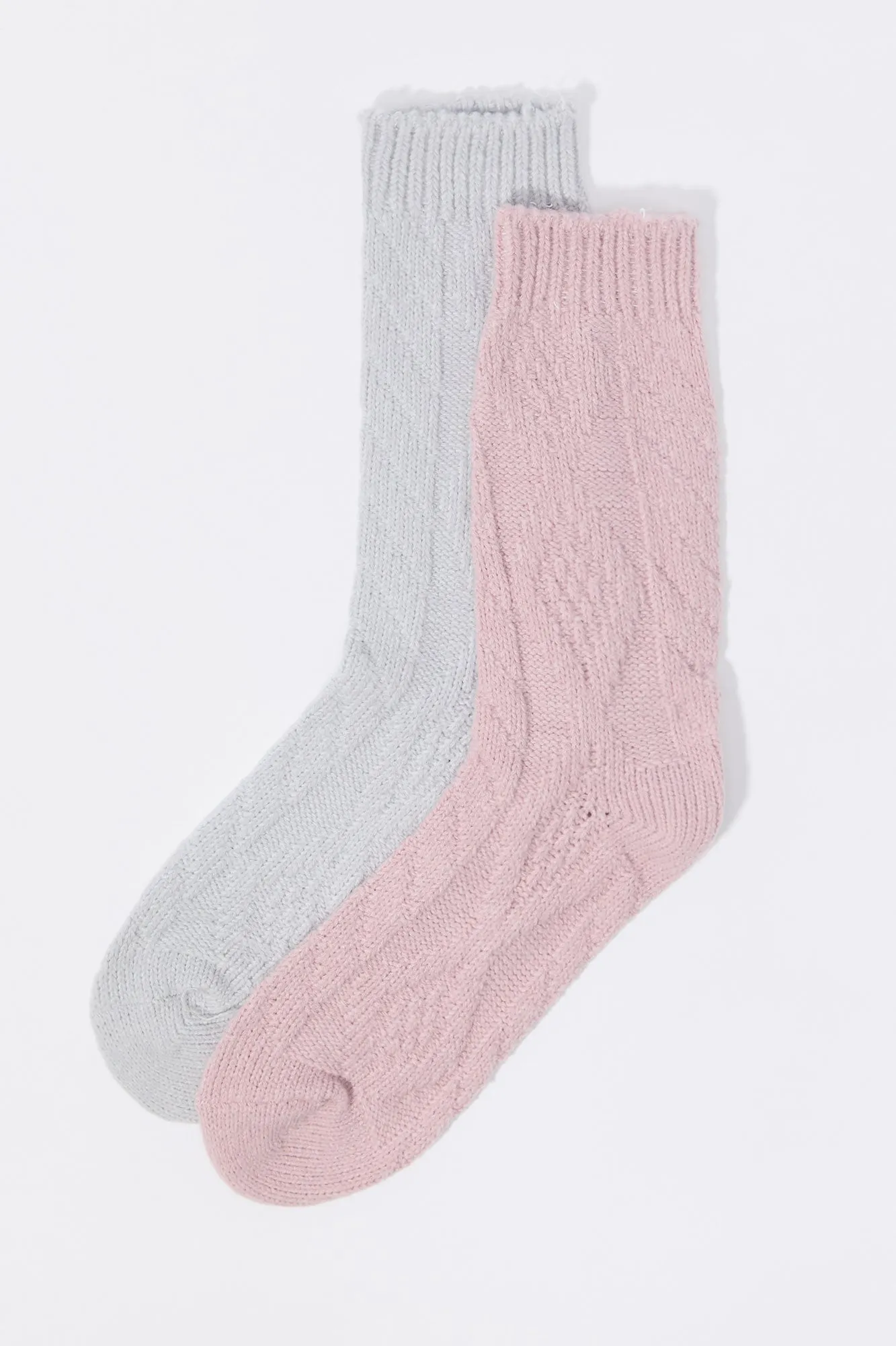 Soft Cable Knit Socks (2 Pack) sold by Urban Planet product image thumbnail 5