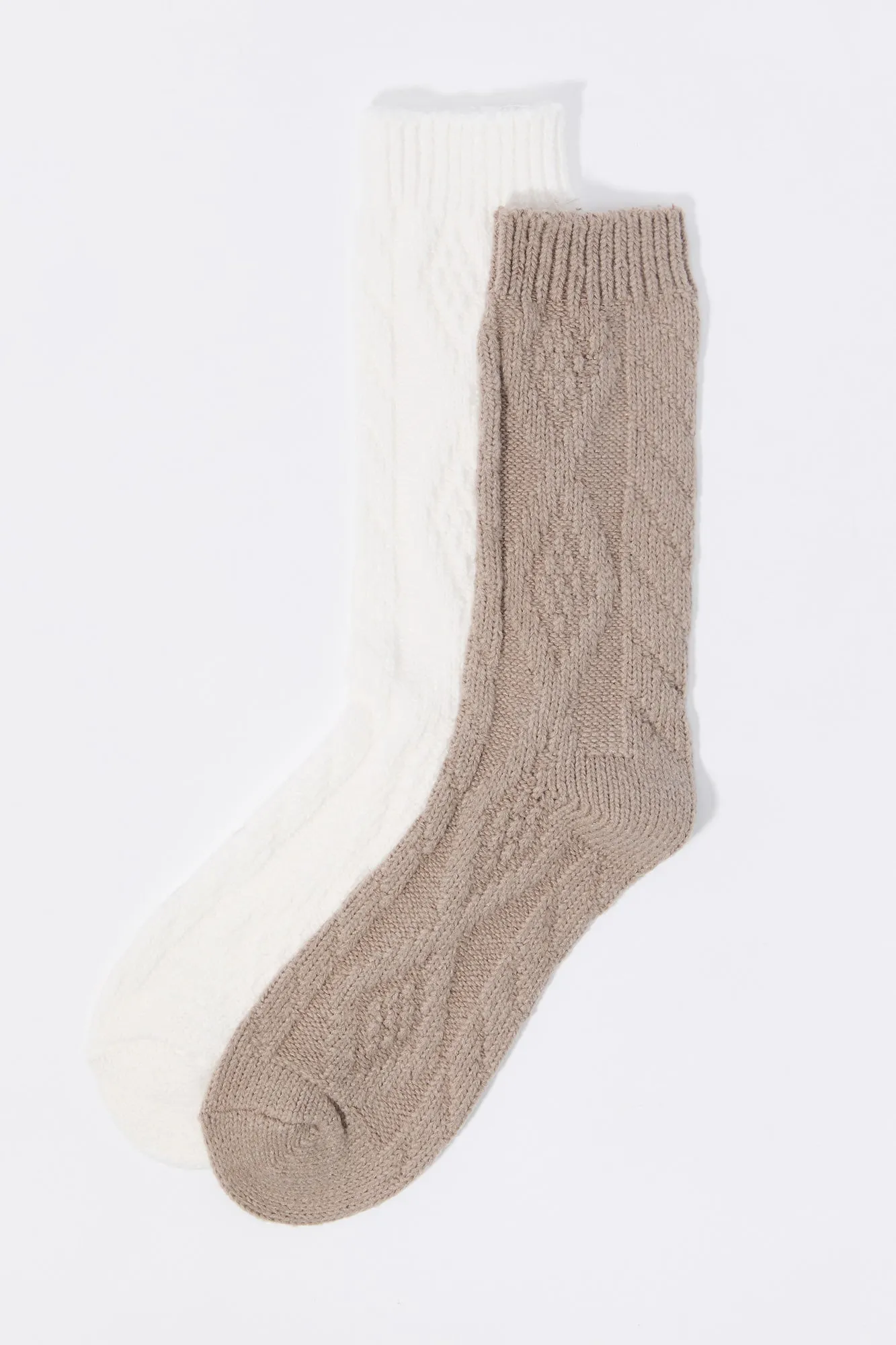 Soft Cable Knit Socks (2 Pack) sold by Urban Planet product image thumbnail 3