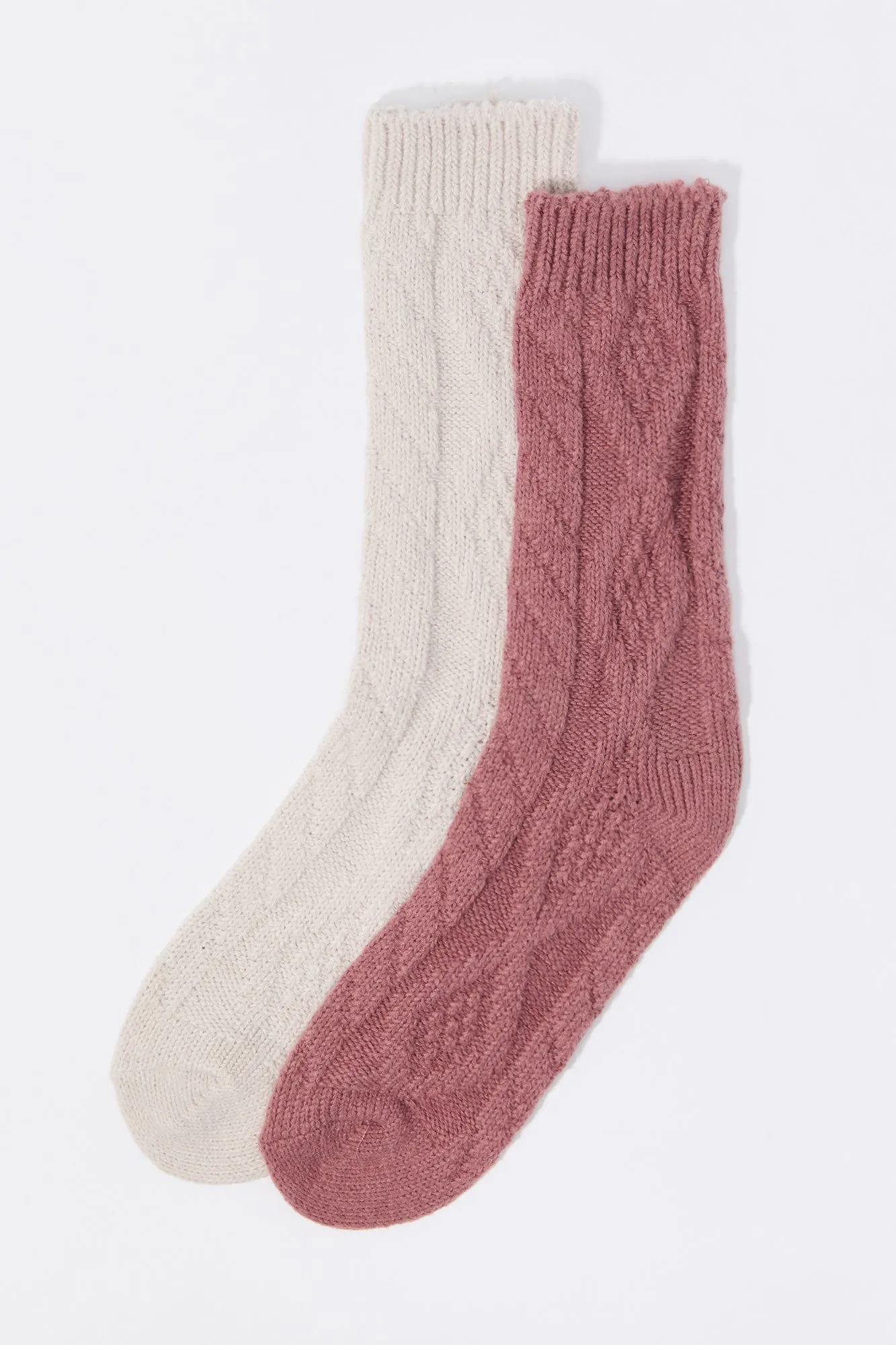 Soft Cable Knit Socks (2 Pack) sold by Urban Planet product image thumbnail 4