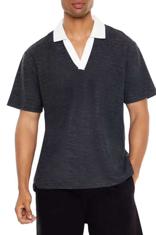 Polo texturé à col cranté sold by Urban Planet