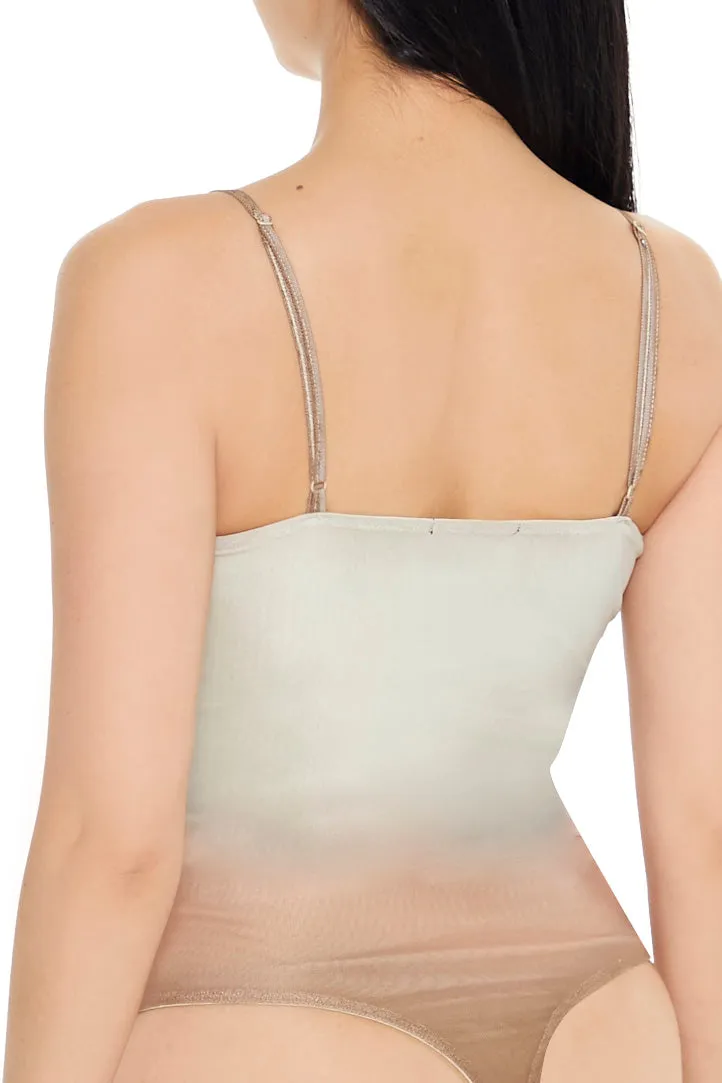 Gradient Mesh Cami Bodysuit sold by Urban Planet product image thumbnail 3