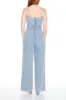 Justaucorps à jambe large à surplis en denim sold by Urban Planet