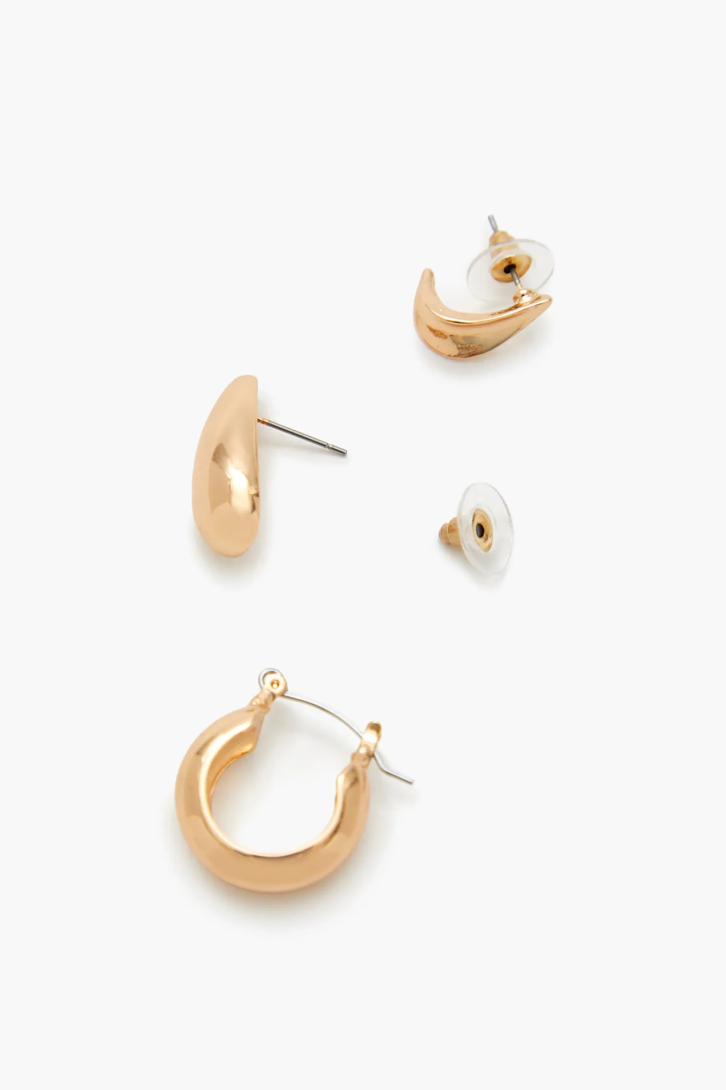 Geo Hoop Earring Set (3 Pairs) sold by Urban Planet product image thumbnail 2