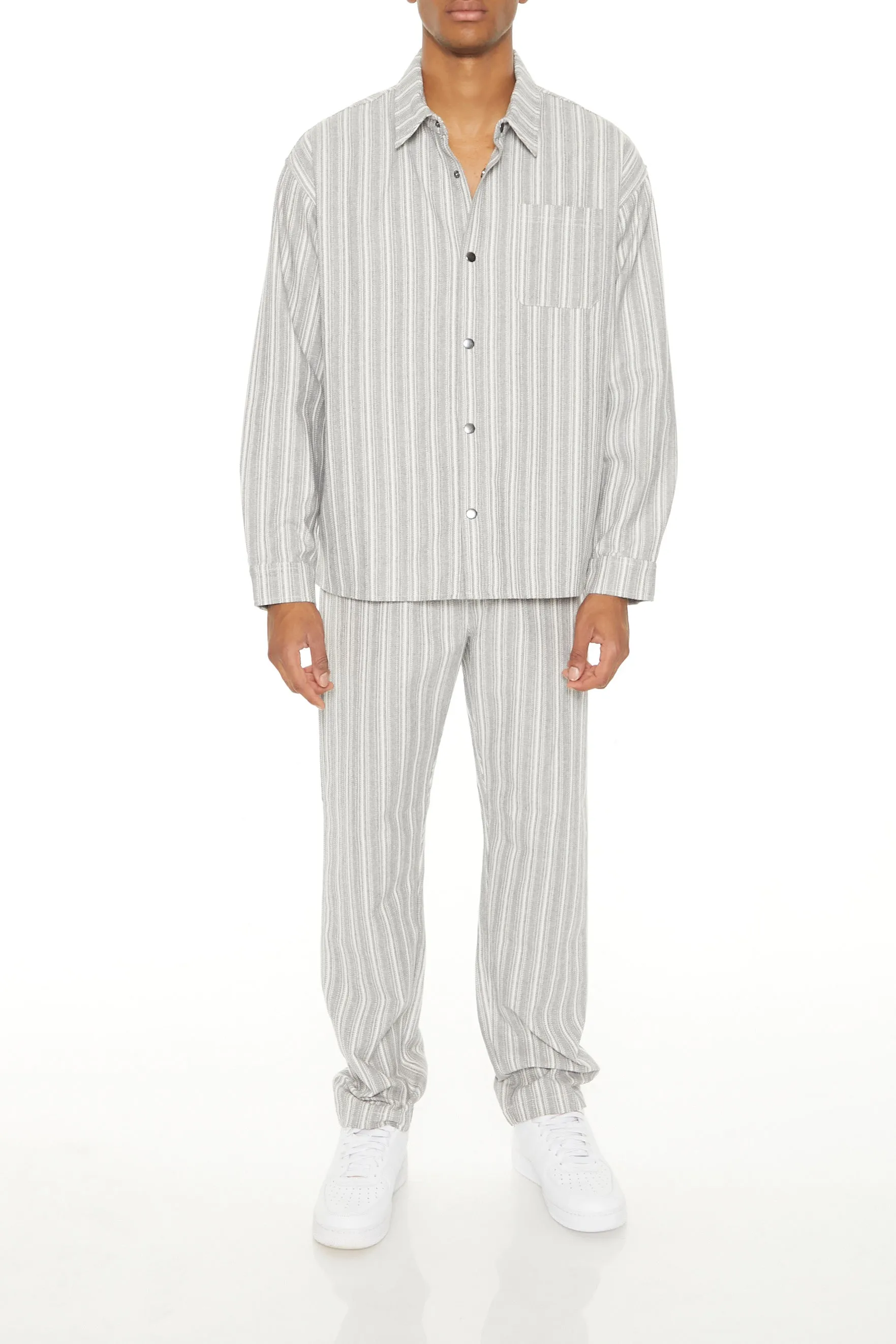 Pantalon coupe mince à rayures et taille coulissante sold by Urban Planet product image thumbnail 4